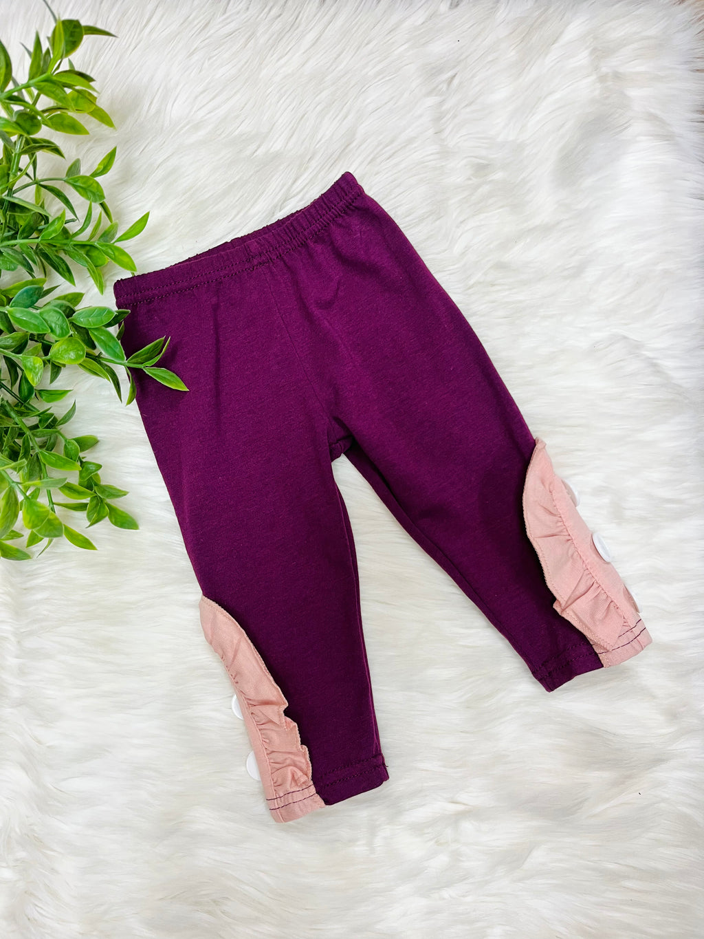 Girl’s Purple Fall Floral Outfit