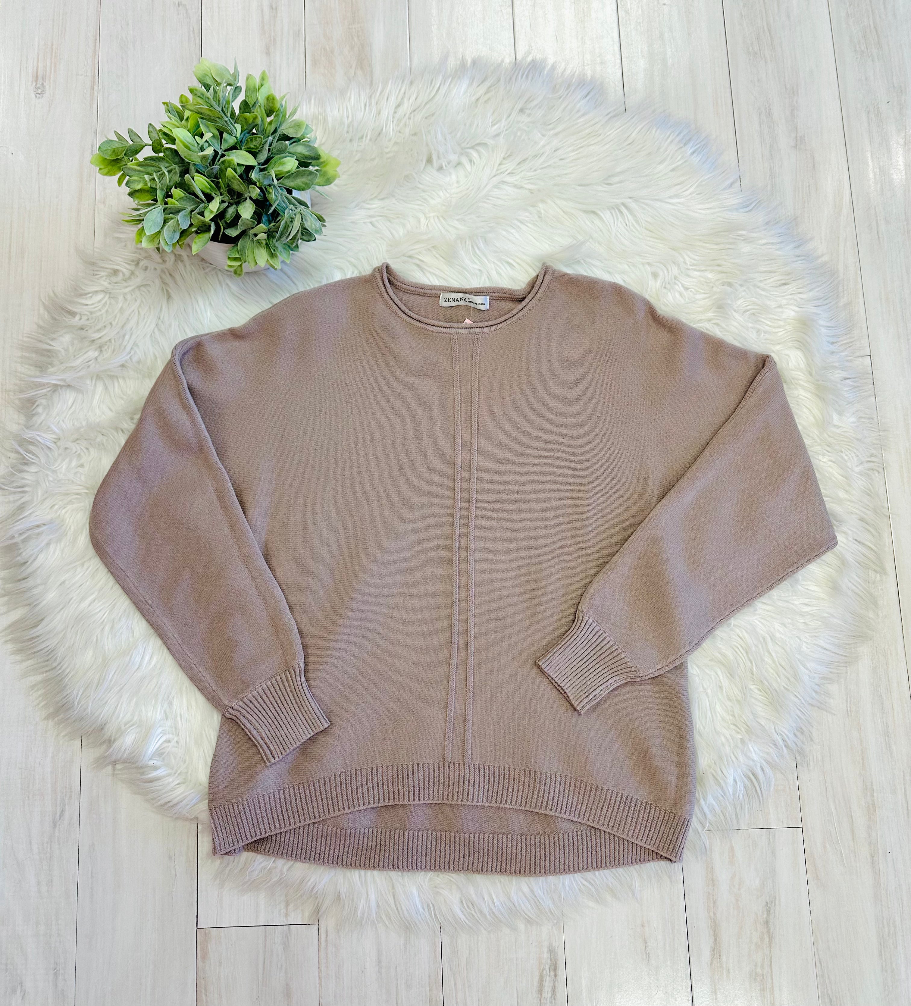 Women’s Tan Knit Sweater