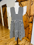 Women’s Navy Stripe Babydoll Dress