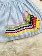 Girl’s Striped Crayon Dress