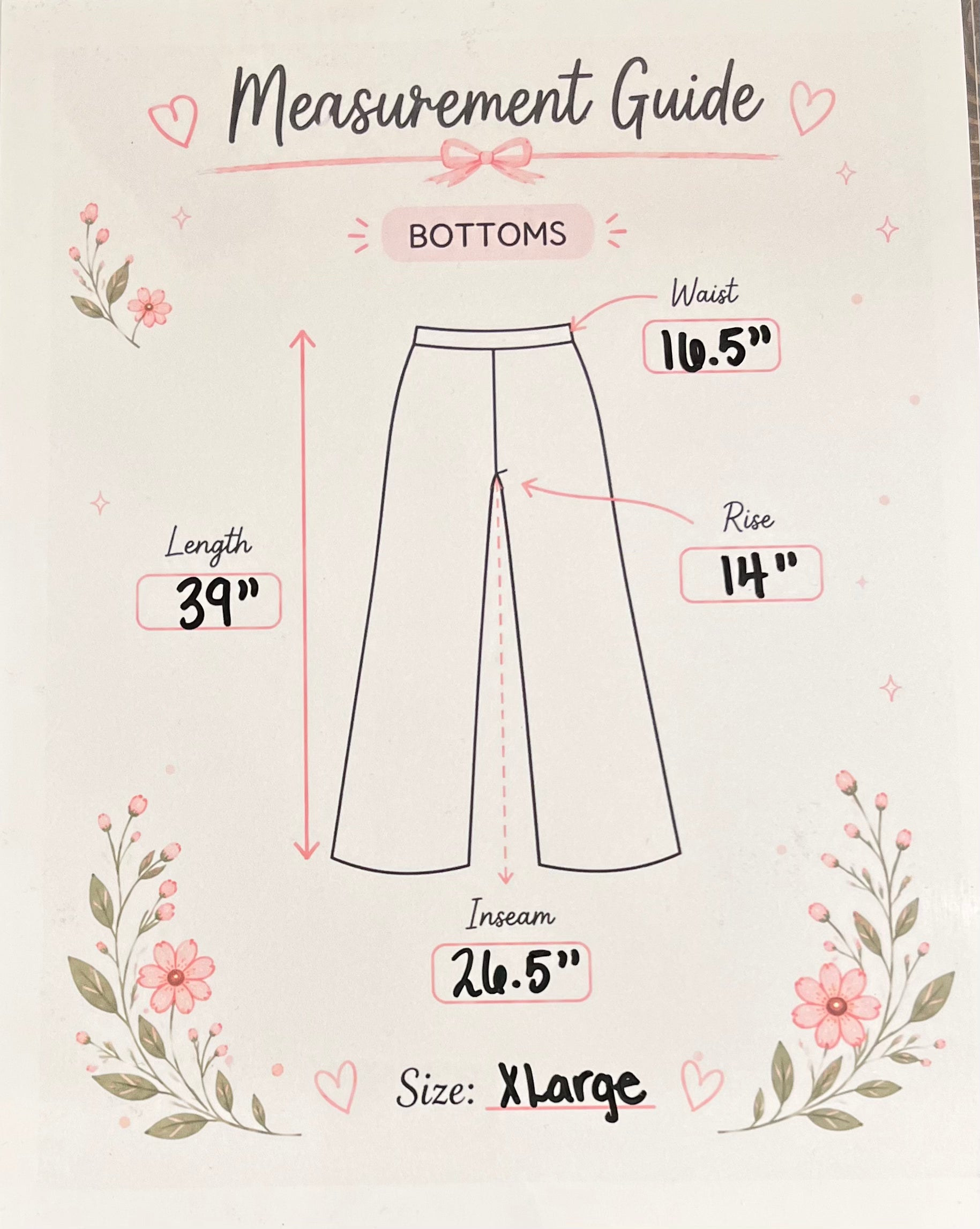 Women’s Evermmee Petite Black Acid Wash Pants- Loose Fit
