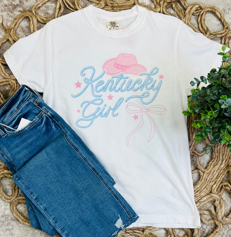 Comfort colors Kentucky girl tee - Mini Mee Boutique