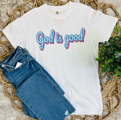 Comfort colors “God is good” tee - Mini Mee Boutique