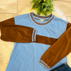 Women’s Blue & Brown Jodifl Long Sleeve - True to size