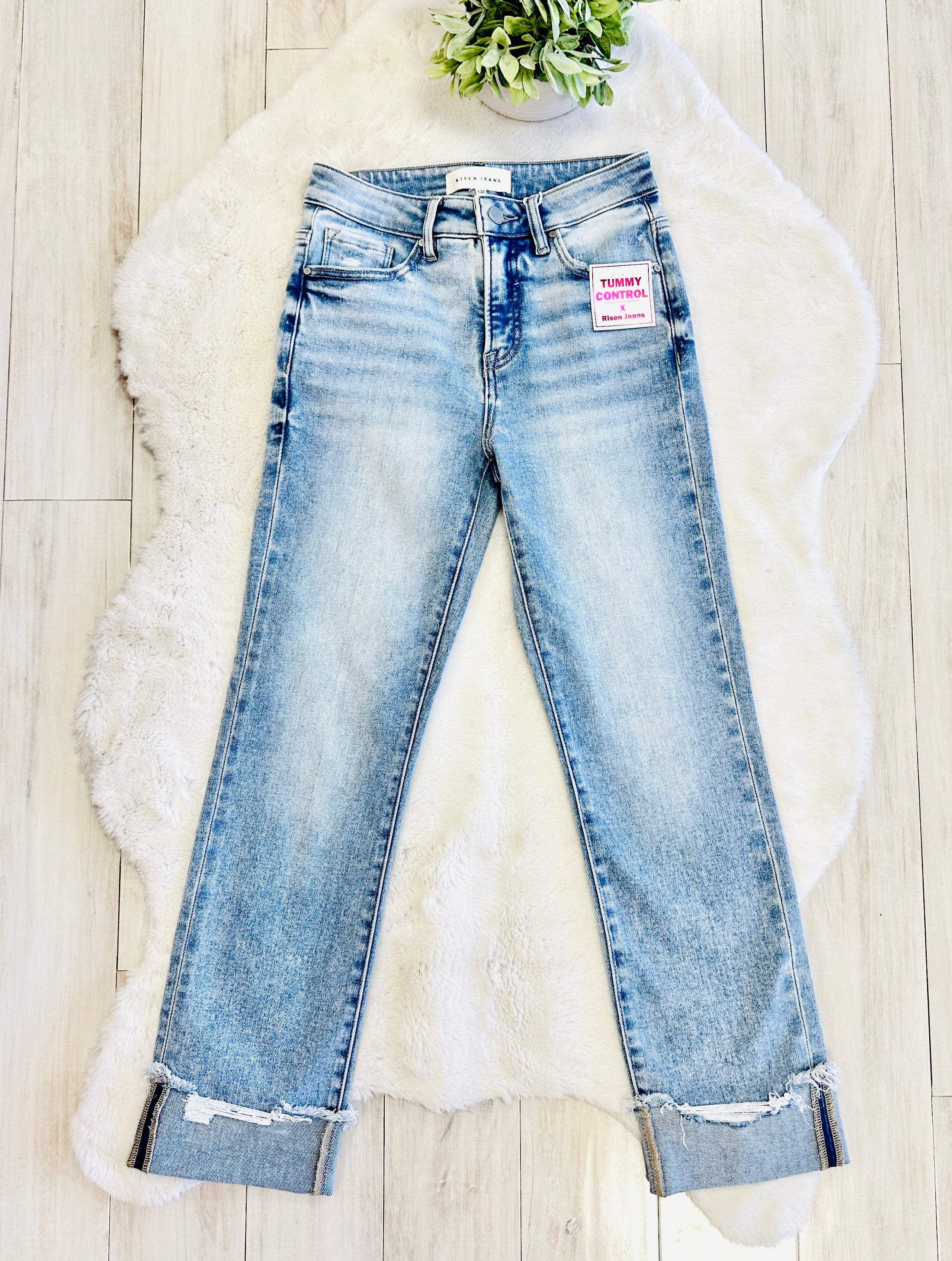 Women’s Risen High Rise Light Wash Jeans