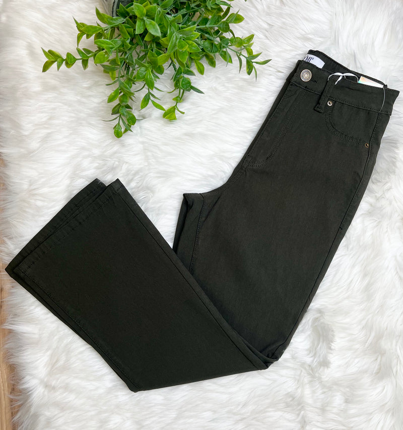 Women’s YMI dark olive capri pants