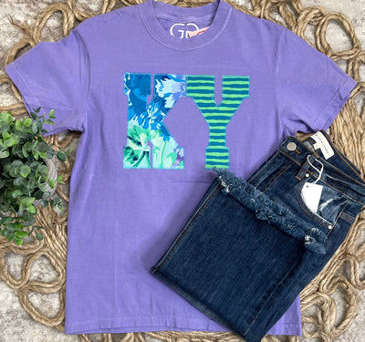 Golden Girl purple KY tee - Mini Mee Boutique