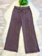 Women’s Evermmee Mineral-Wash Pants Chocolate Brown - True to Size
