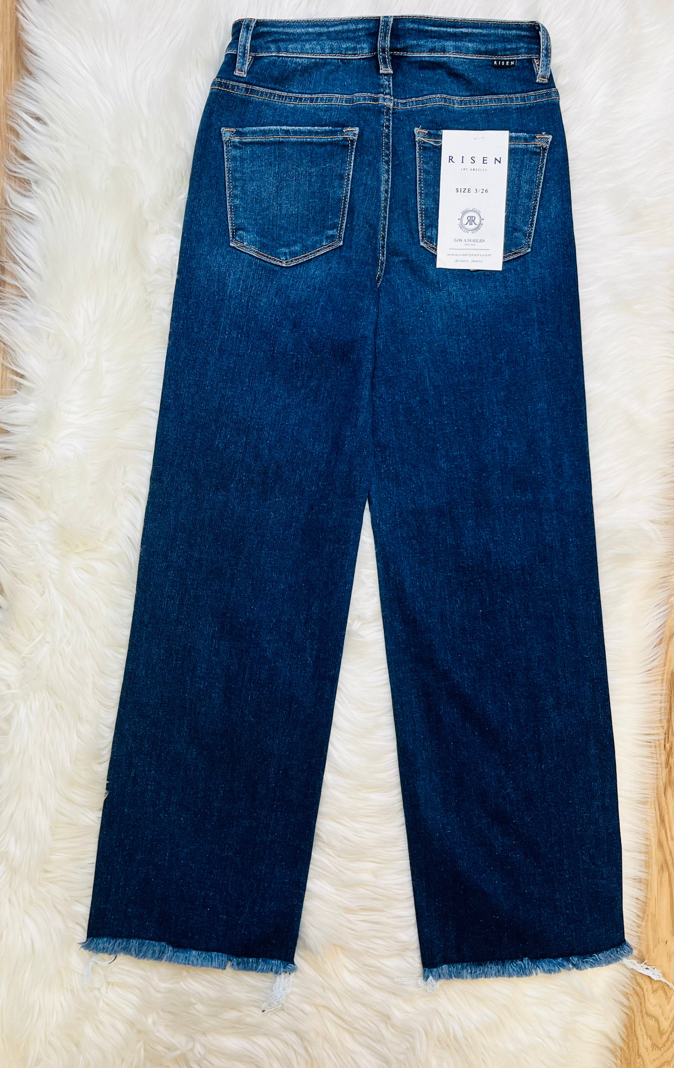 Women’s Risen Ankle Straight Jeans 5978