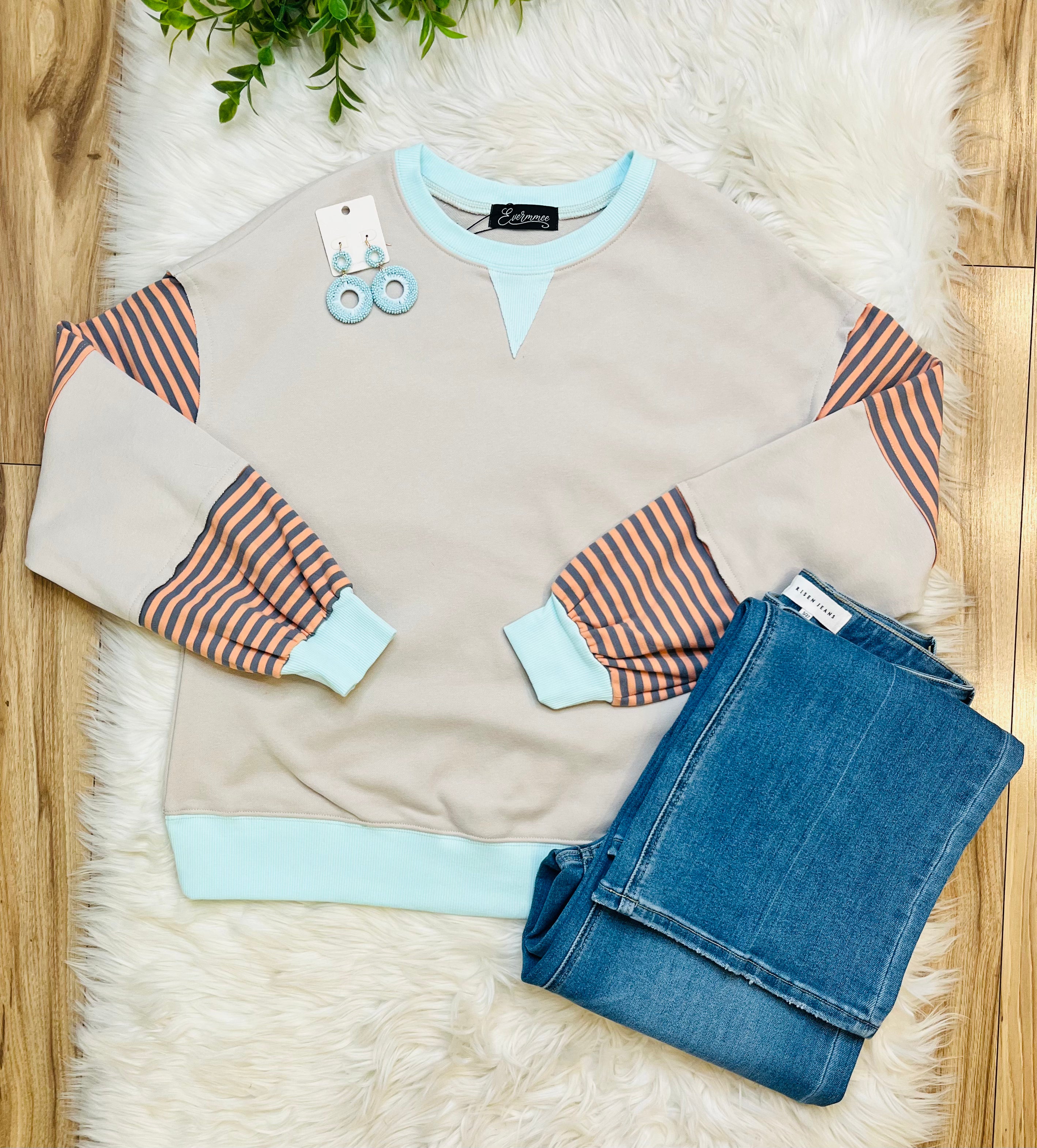 Women’s Evermmee Stripe Detail Top
