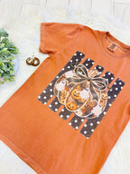 Women’s Comfort Colors Orange Mixed Print Halloween Tee