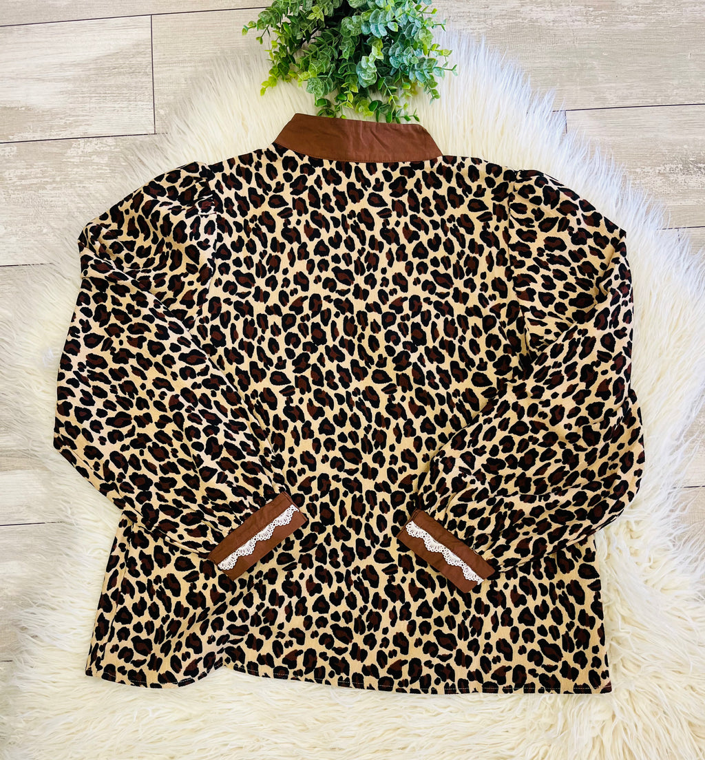 Women’s Leopard Jodifl lace top - True to size