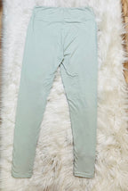Women’s Ultra Soft Pull on Leggings in Seafoam Long Length