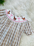 Girl’s Little Pony Smocked Bubble