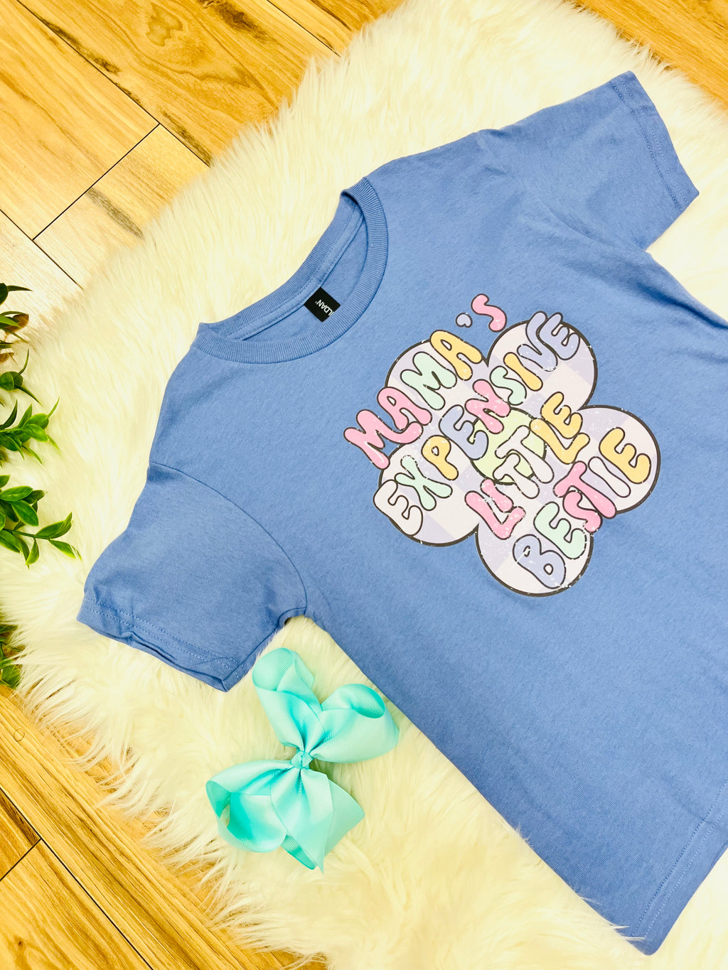 Girl’s Purple “Mama’s Expensive Little Bestie” Tee