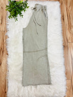 Women’s Zenana Ash Mocha Wide Leg Acid Wash Pants- Oversized