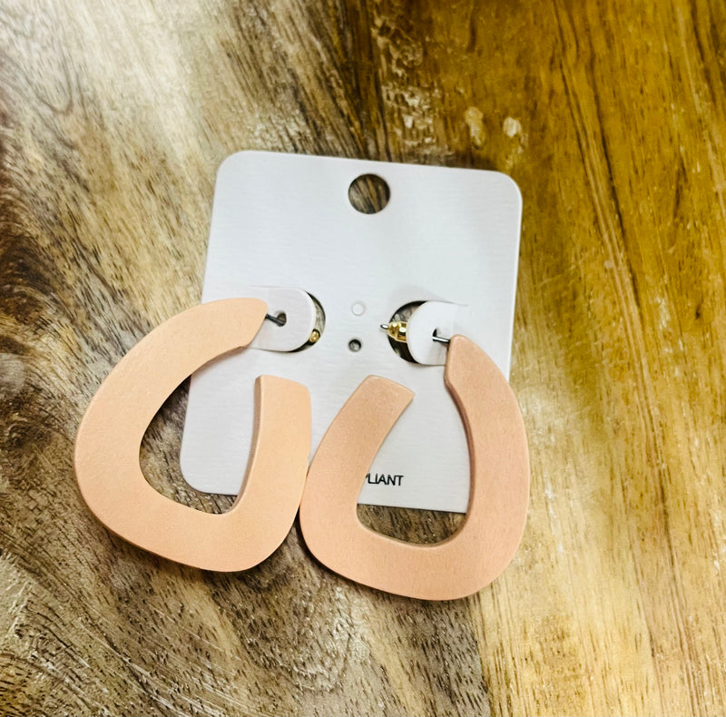 Solid Pink Earrings