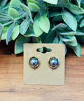 Silver & Gold Halo Style Earrings