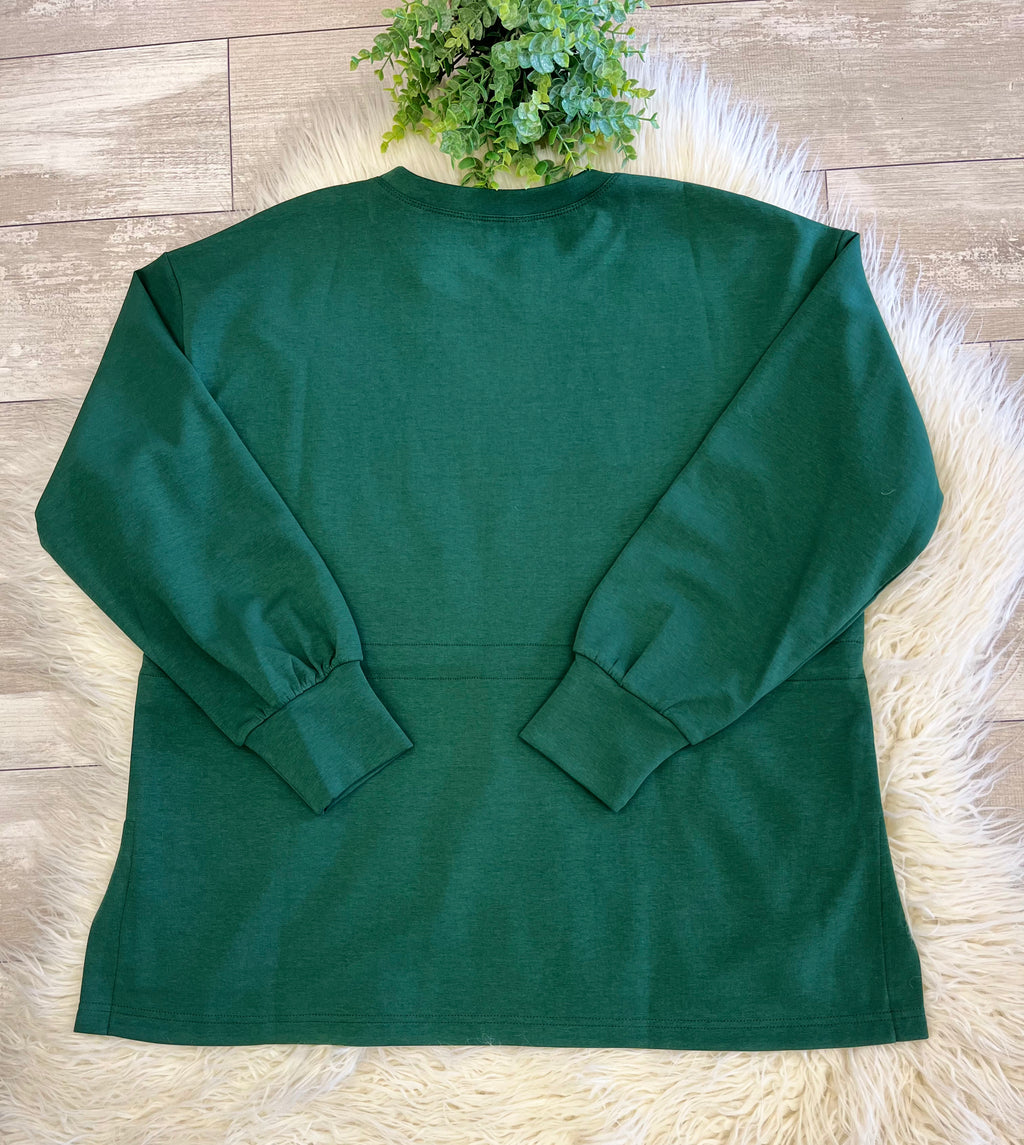 Women’s Jodifl Green Cinch Drawstring waist Top - Oversized