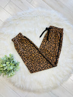 Women’s Cheetah Print Brown and Black Pant Set