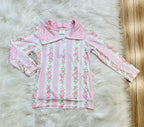 Girl’s Pink Rose Skort Outfit Set