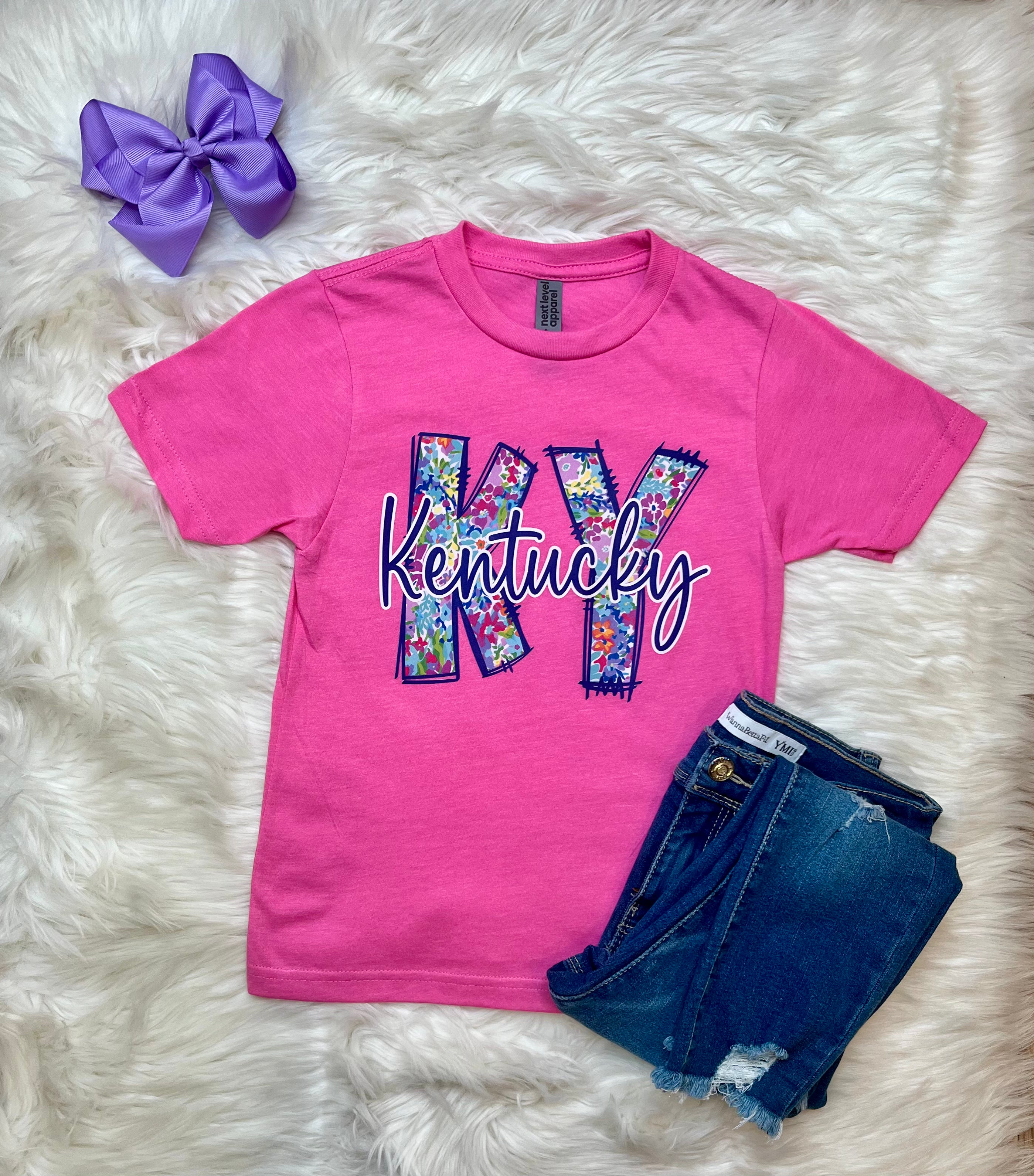 Girl’s Pink Kentucky Tee