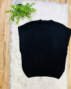Women’s Love Tree Black Button Up Sweater Vest Top
