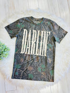 Women’s Camo Graphic Tee featuring Darlin’ in Butter Yellow