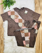 Women’s J Her Ash Oak Fall Paisley Patchwork Set- Loose Fit
