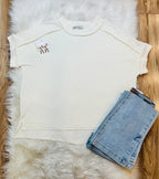 Women’s Zenana Cream Ribbed Top