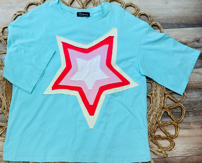 Evermmee Star Patchwork Tee - Mini Mee Boutique