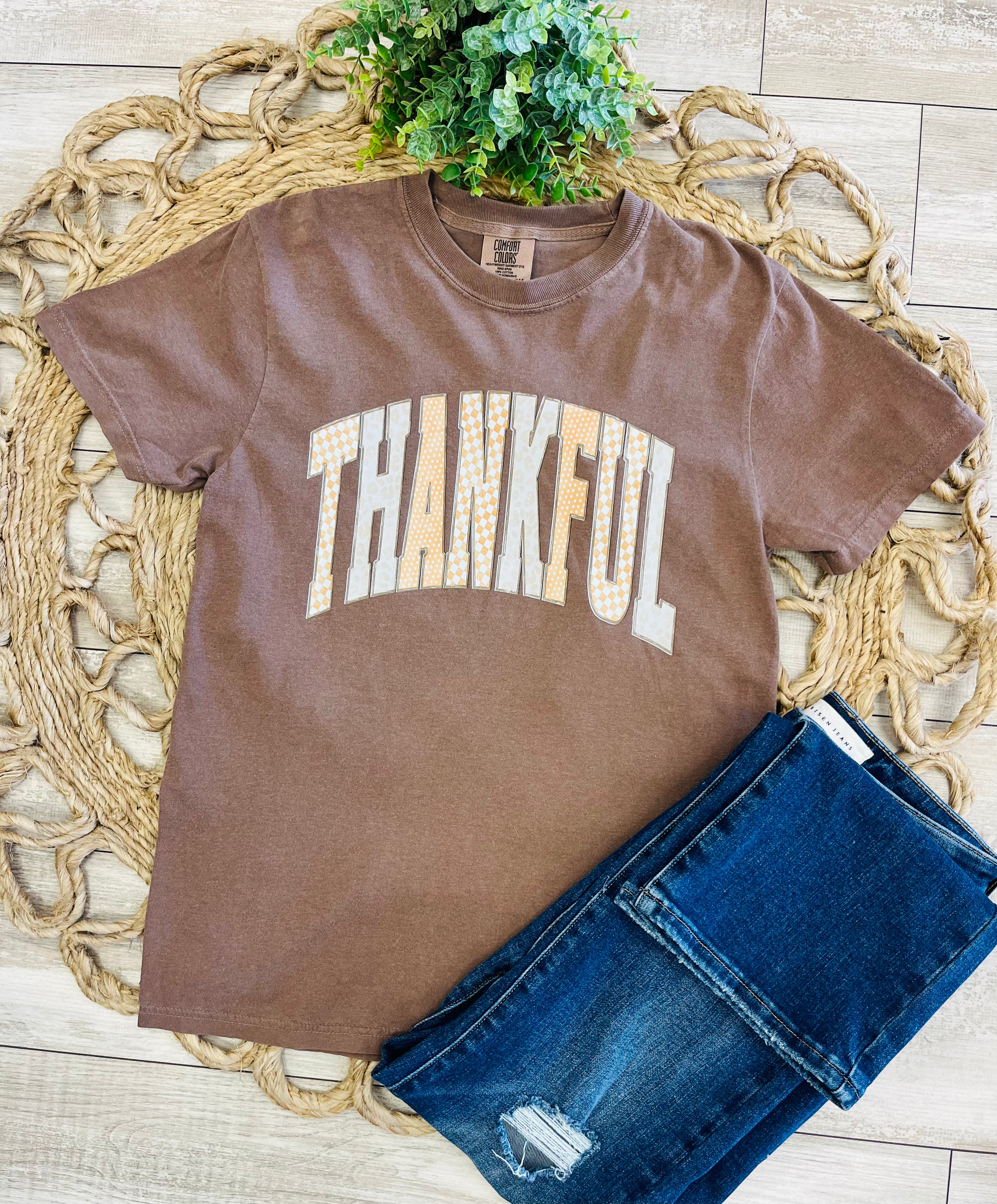 Women’s Comfort Colors Thankful Tee