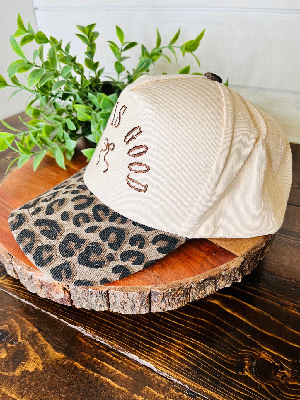 Women’s God is Good Leopard Hat