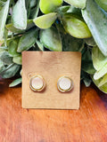 Golden Halo Stud Earrings