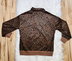 Women’s Evermmee Leopard Quarter Zip Top- True to Size