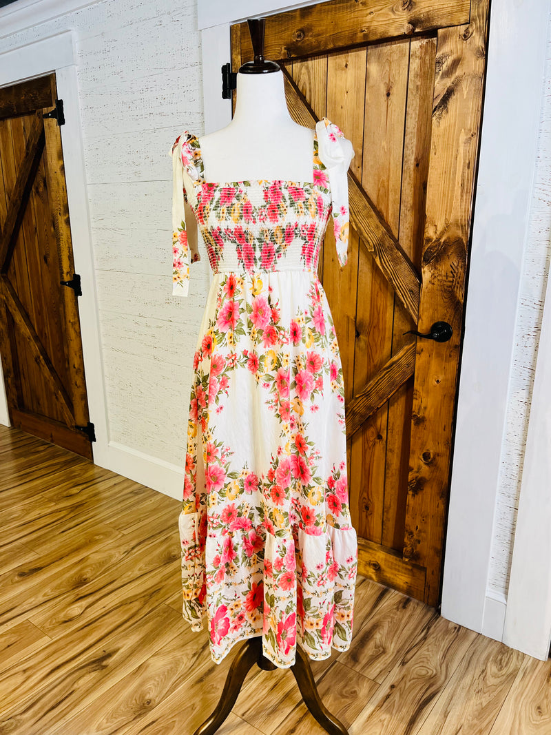 Women's Blu Pepper Floral Tie Strap Dress  Mini Mee