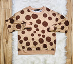 Women’s Evermmee Brown Polka Dot Set- Loose Fit