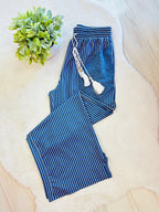 Women’s Evermmee Blue Stripe Pant Set- True to Size