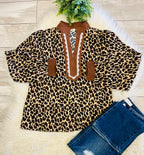 Women’s Leopard Jodifl lace top - True to size