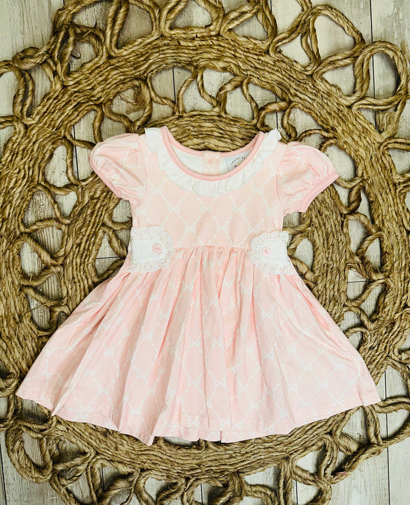 Pink Bow Dress - Mini Mee Boutique