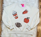 Women’s Simply Southern Fall Sequins Crewneck