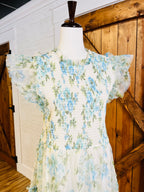 Women’s Perch Curvy Floral Tulle Pattern Dress