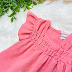 Girls Mauve Floral Short Set