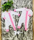 Girl’s Pink Bow Zipper Sleeper