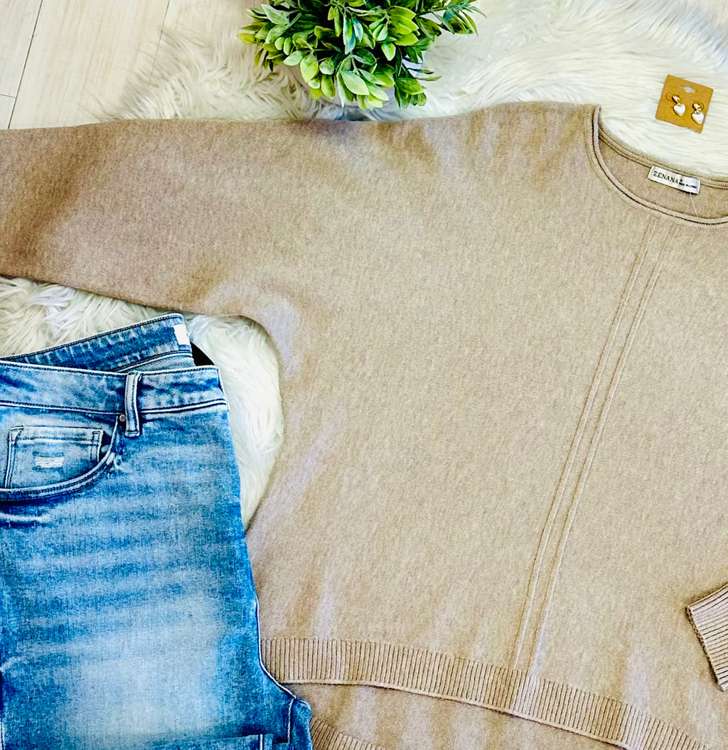 Women’s Mocha Knit Sweater
