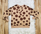 Women’s Evermmee Brown Polka Dot Set- Loose Fit
