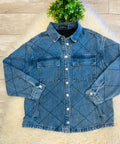 Women’s Evermmee Quilted Denim Top - True to size