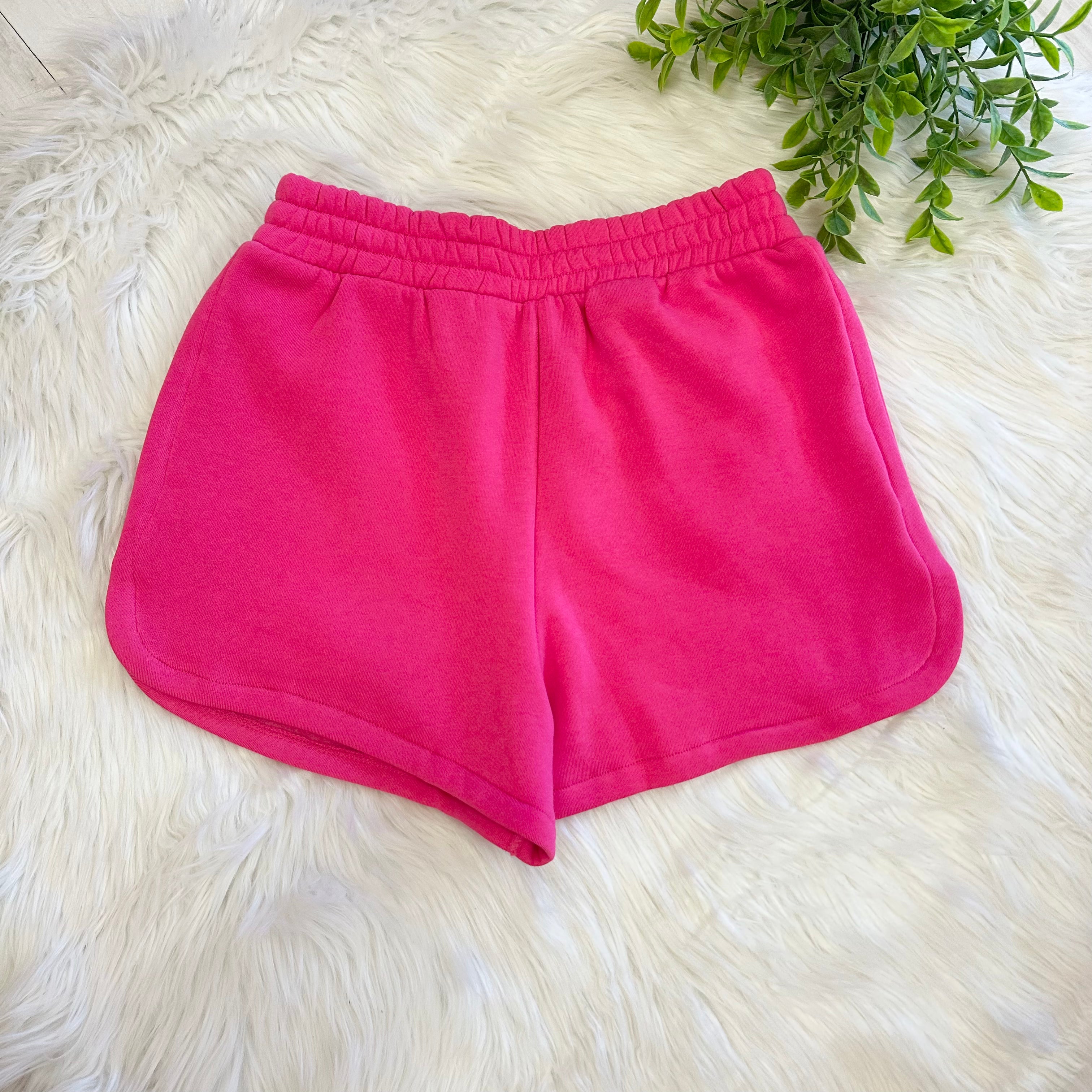 Women’s Hot Pink Zenana Shorts with Pockets