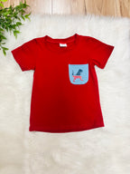 Boy’s American Flag Dinosaur Short Set