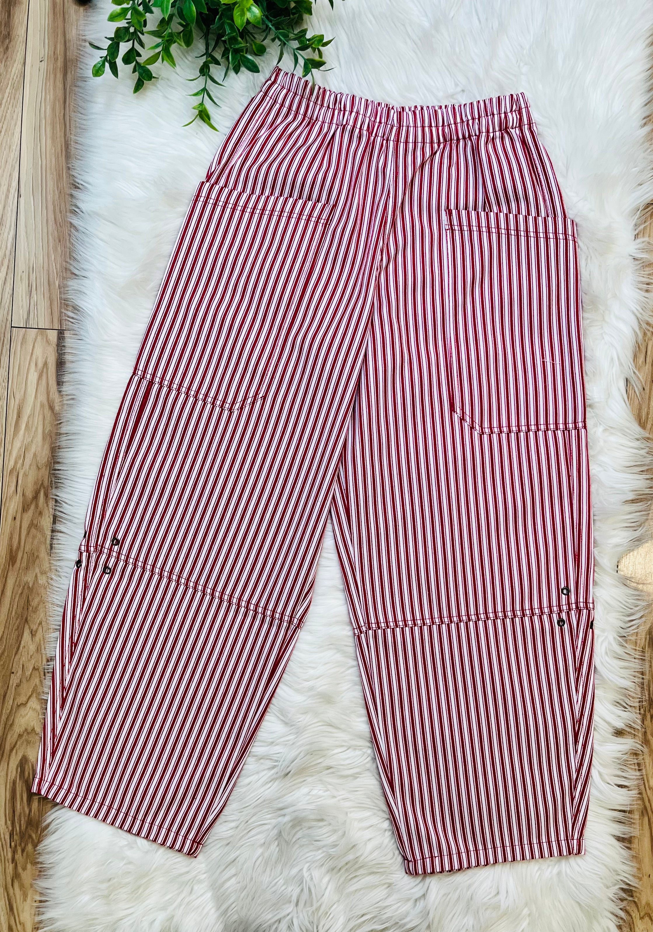 Women’s Blu Pepper Berry Stripe Pants